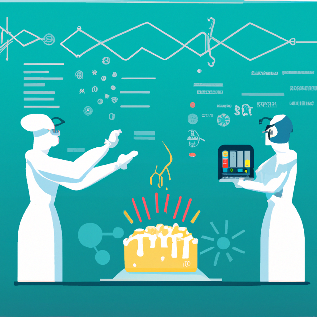 A cake with layers representing the architecture of a deep learning model